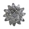 Contemporary Home Living 24.5" Gray and Silver Galvanized Flower with Buds Wall Decoration